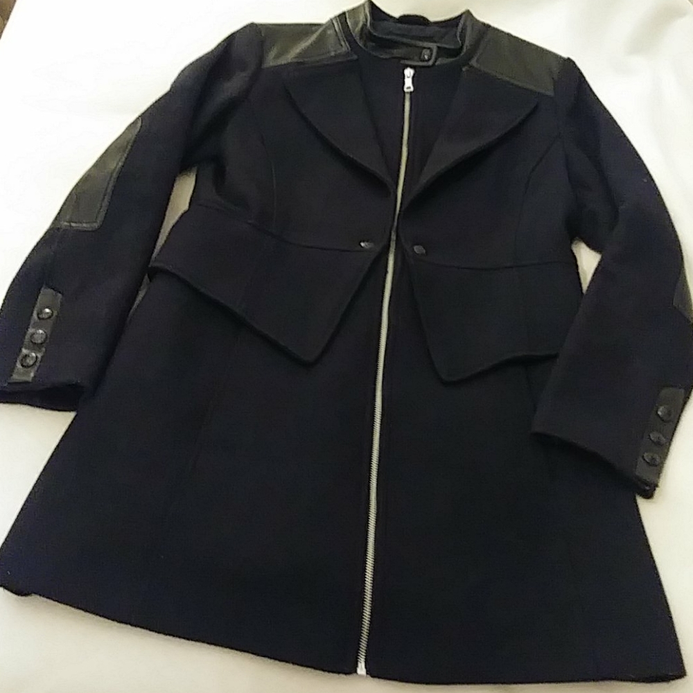 GUESS Tweed Riding Jacket (Navy&black)